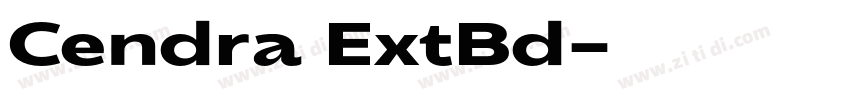 Cendra ExtBd字体转换